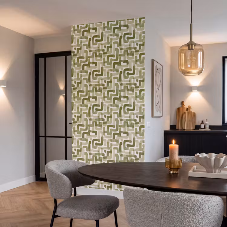 Papier peint - Moderne - Graphique - Vert — 5