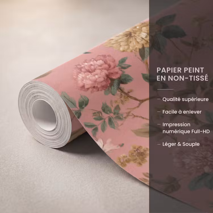 Papier peint - Classique - Botanique - Rose — 3