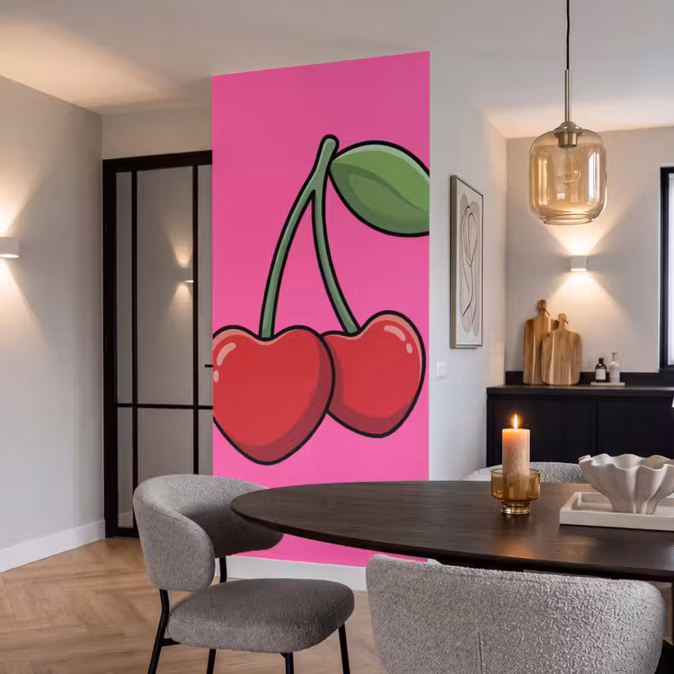 Papier peint - Cerise - Rose - Fruit — 5