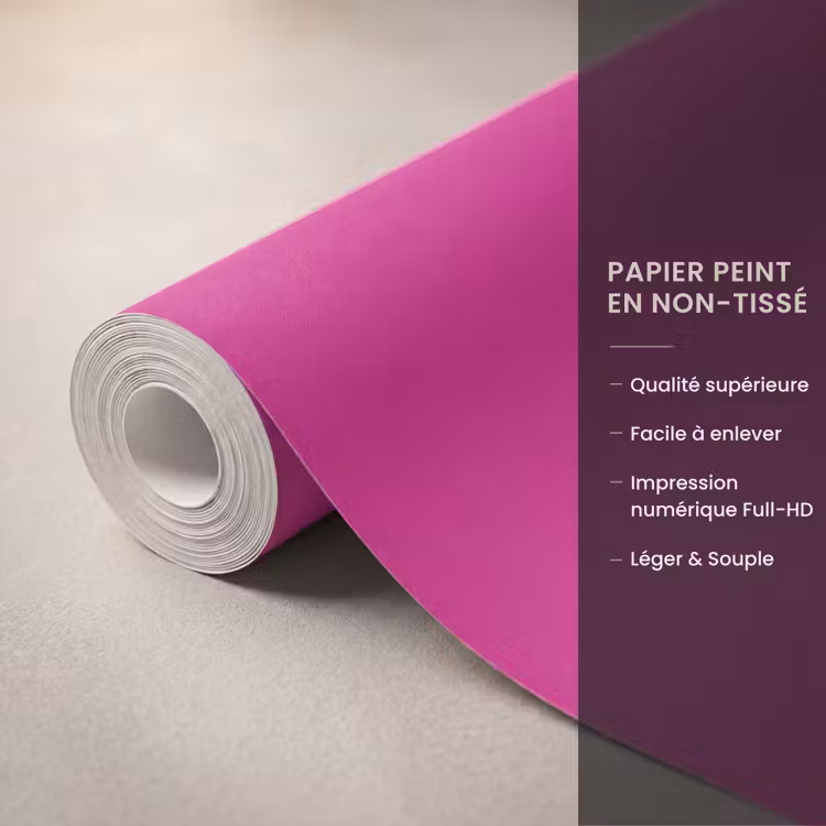 Papier peint - Focus - Smiley - Rose — 3