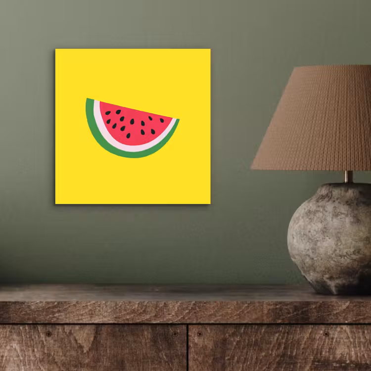Peinture sur aluminium - Fruit - Pastèque - Jaune — 3