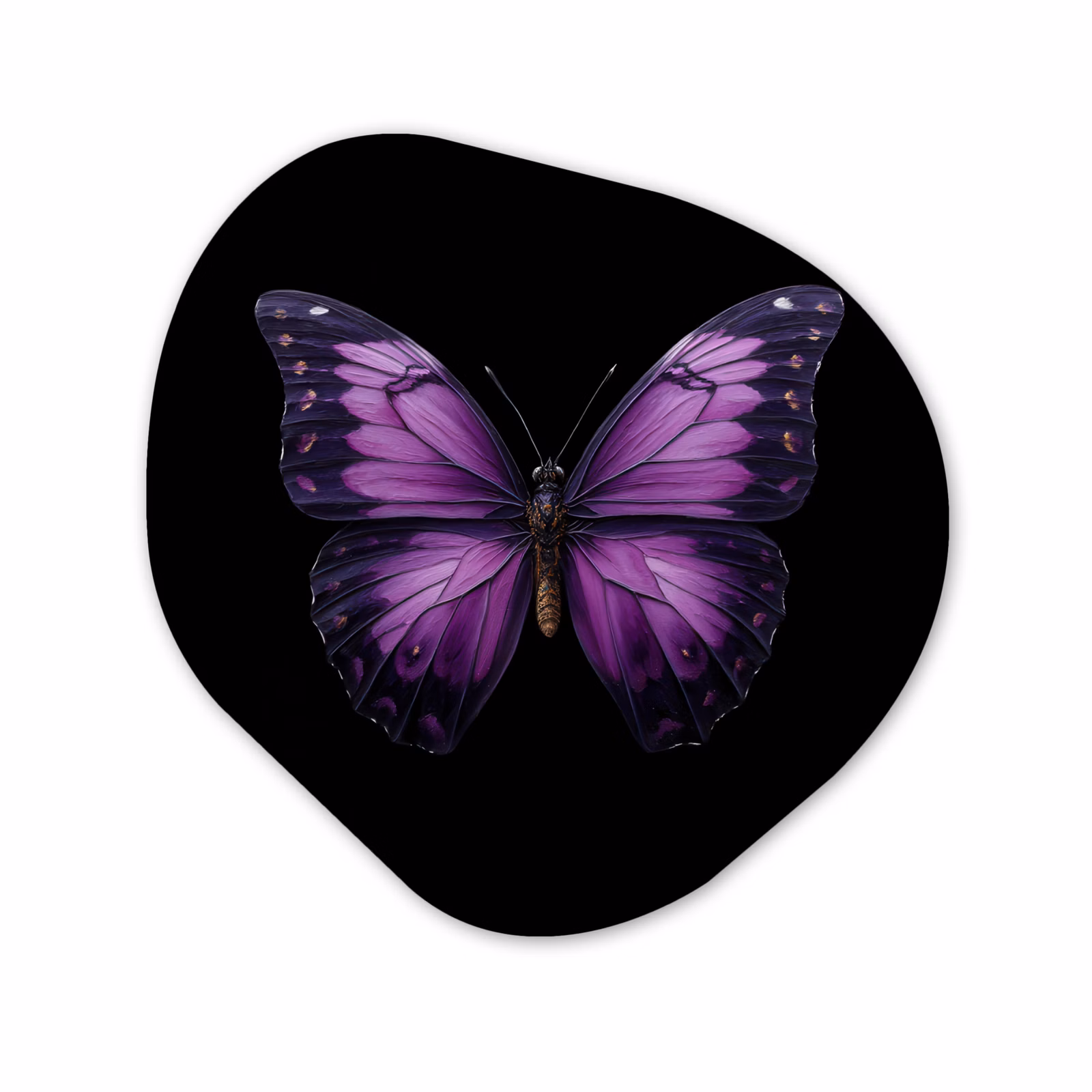 Forme organique - Forex - Papillon - Violet - Vivid — 1