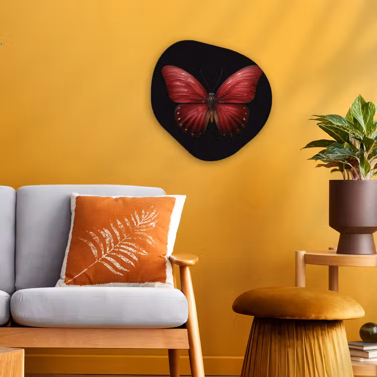 Forme organique - Forex - Papillon - Rouge - Minimaliste — 3