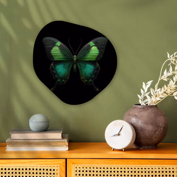 Forme organique - Forex - Papillon - Vert - Attire l'attention — 2
