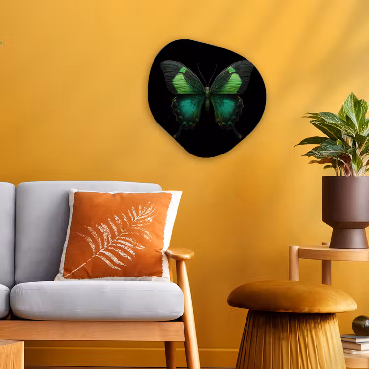 Forme organique - Forex - Papillon - Vert - Attire l'attention — 3