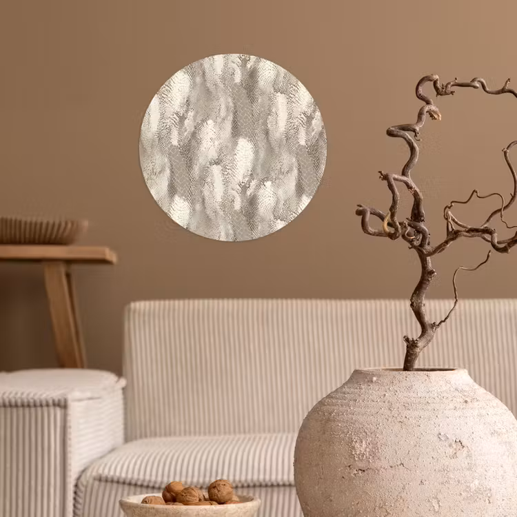 Papier peint rond - Serpent - Texture - Sable — 2