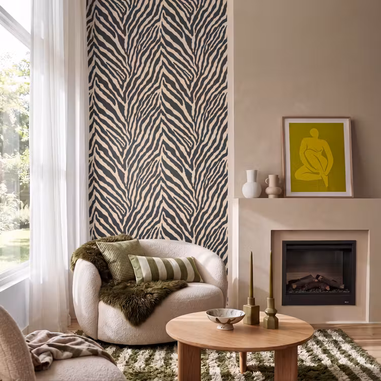 Papier peint - Zebra - Classic - Noir — 1