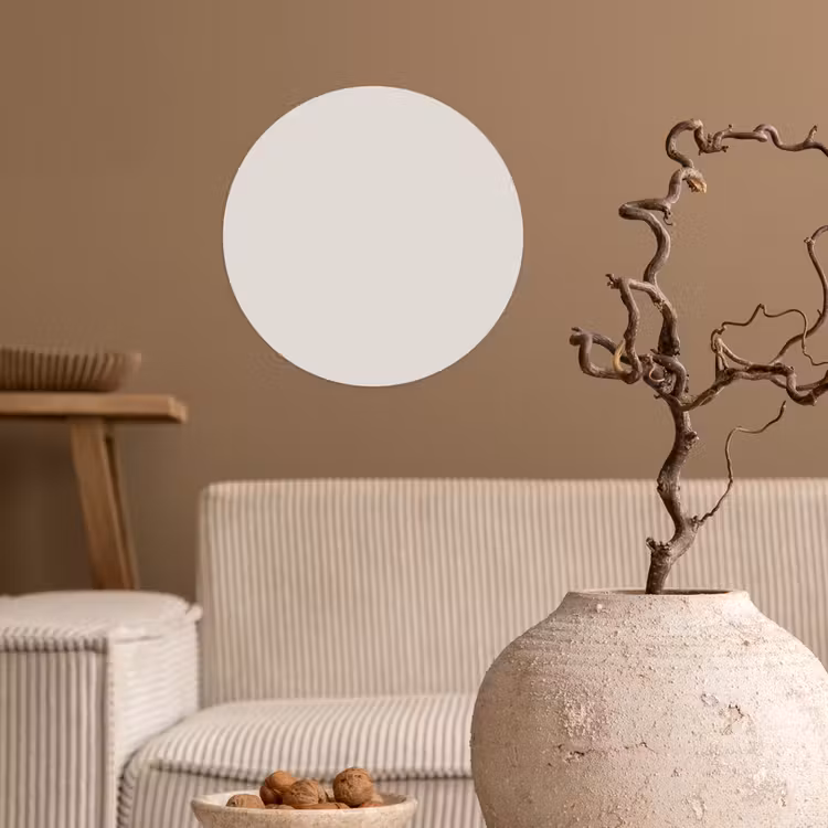 Papier peint rond - Silent - Grès - Gris — 2