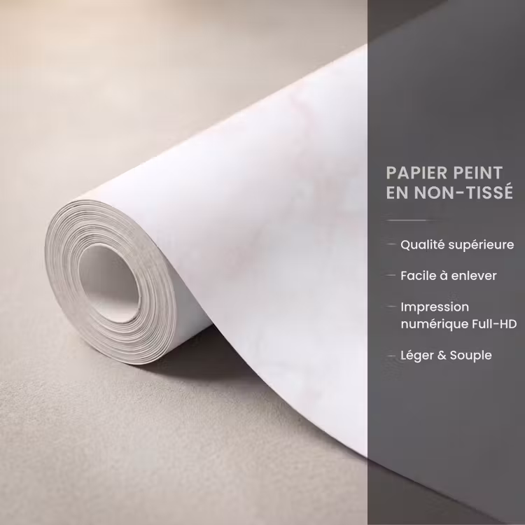 Papier peint - Texture nuage - Rose - Marbre — 3
