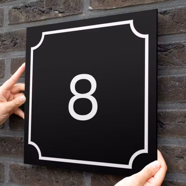 Plaque De Numéro De Maison Classique — 2