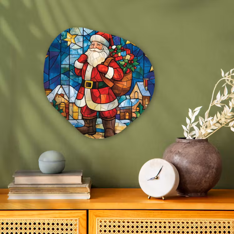 Forme organique - Forex - Père Noël - Verre - Coloré — 2