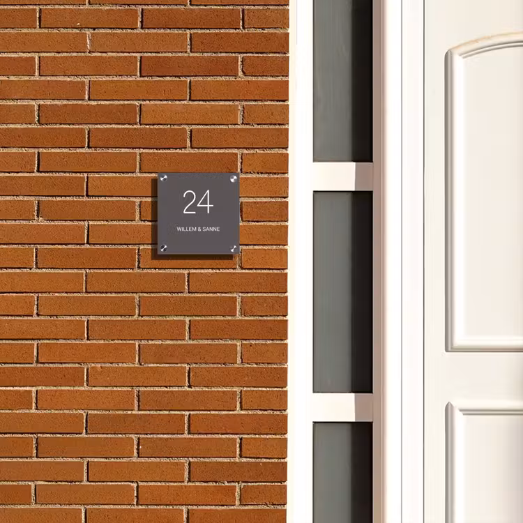 Plaque nominative - Gris - Classique — 4