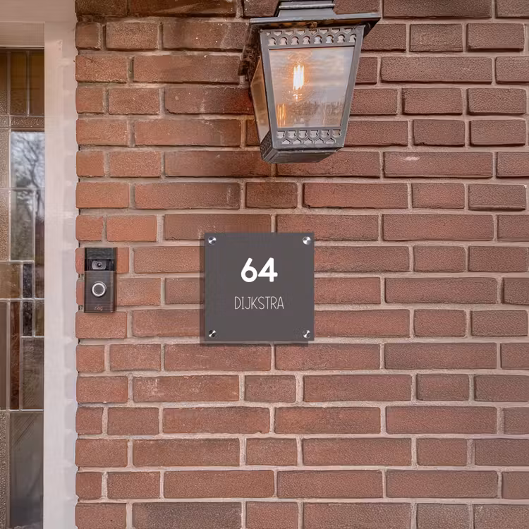 Plaque nominative - Gris - Moderne — 3