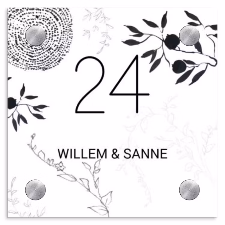 Plaque nominative - Botanique - Classique — 1