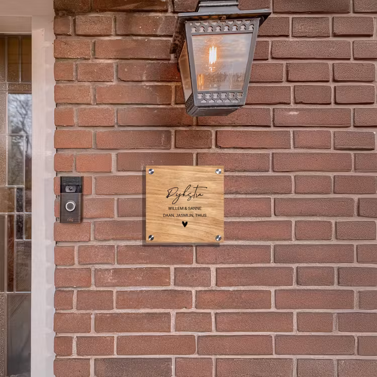 Plaque nominative - Bois clair - Elégant — 3