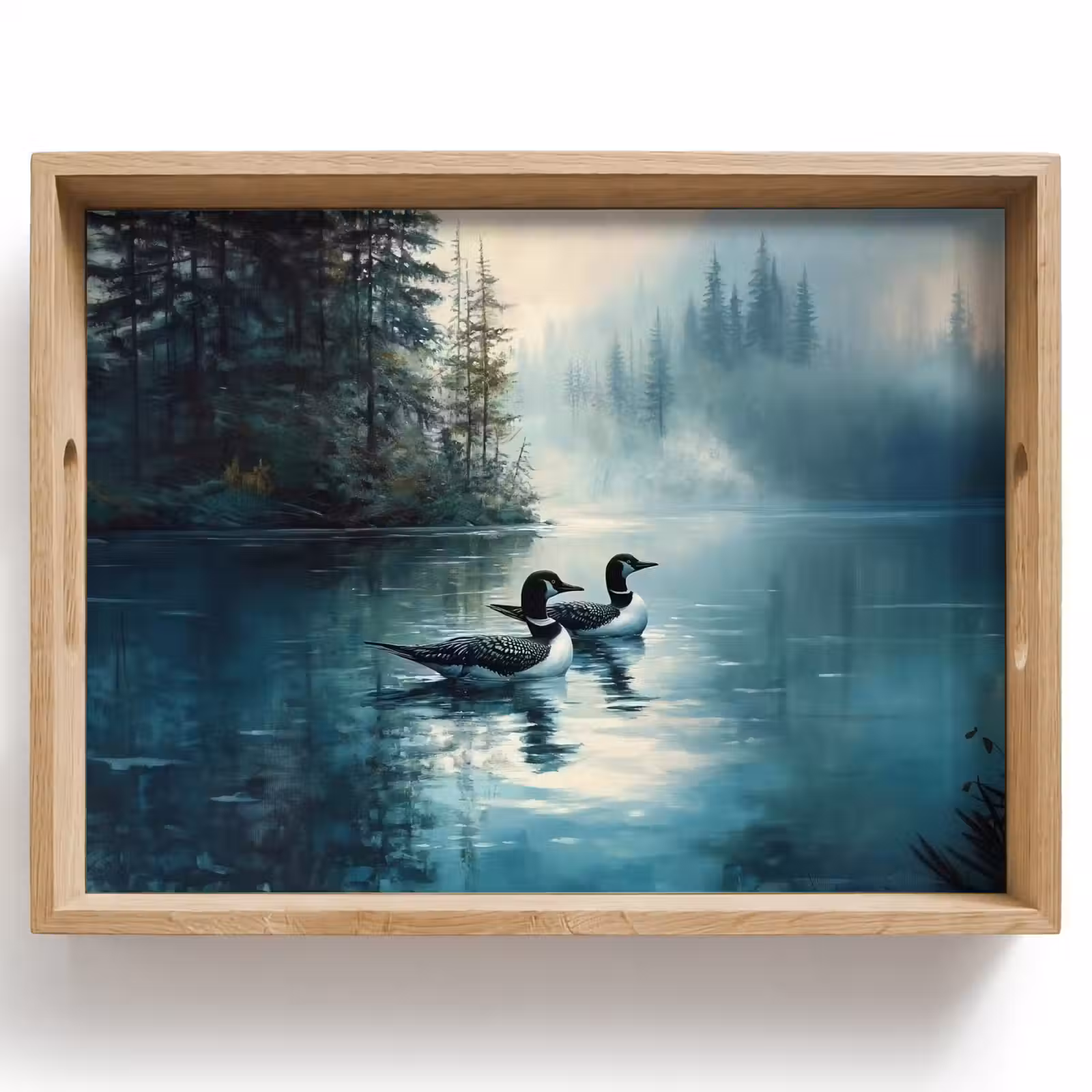 Plateau - Forêt - Eau - Canards - Brumeux — 1