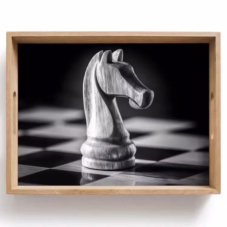 Plateau - Cheval - Bois - Scaleboard - Noir — 1
