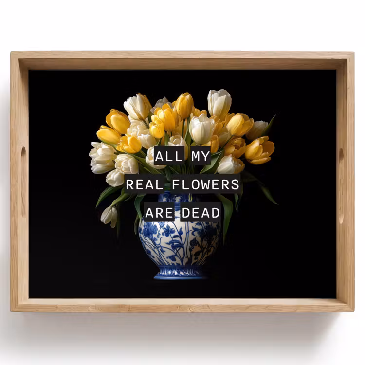 Plateau - Citations - Fleur - Tulipe - Jaune — 1
