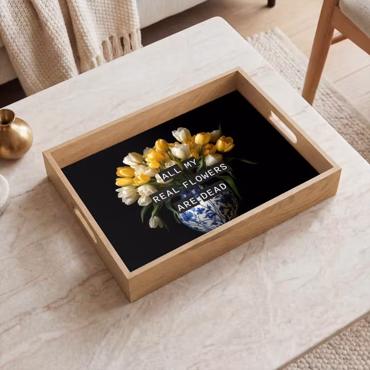 Plateau - Citations - Fleur - Tulipe - Jaune — 2