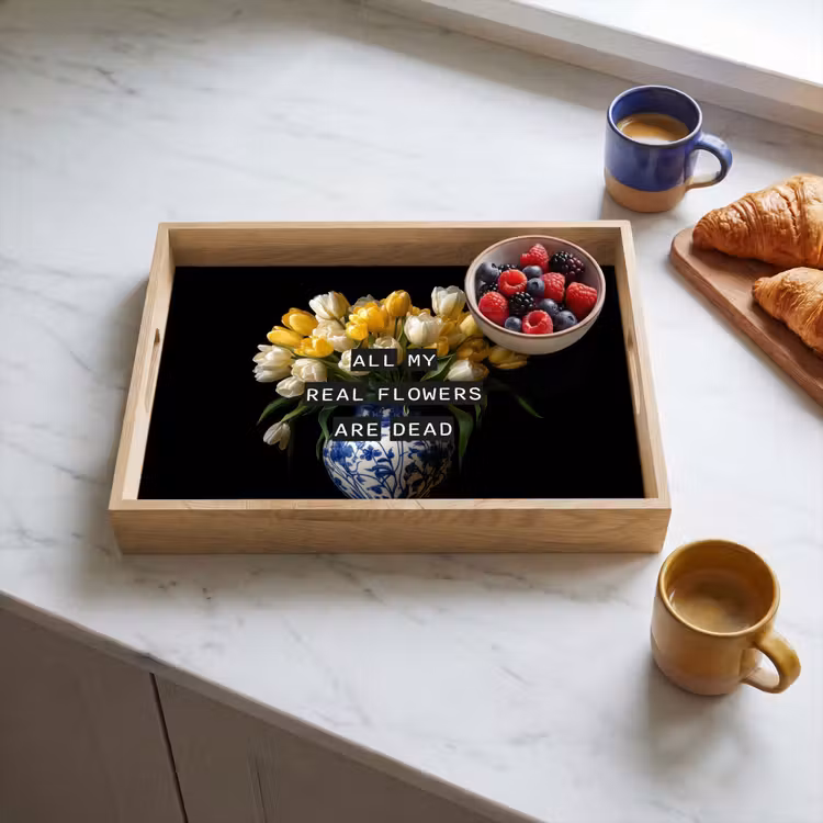 Plateau - Citations - Fleur - Tulipe - Jaune — 4