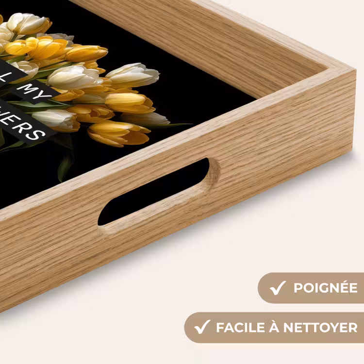Plateau - Citations - Fleur - Tulipe - Jaune — 5