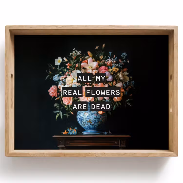 Plateau - Fleurs - Art - Pastel - Citations — 1
