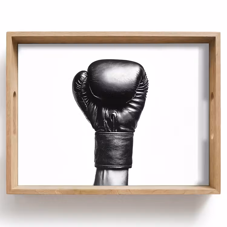 Plateau - Gant de boxe - Noir - Main — 1