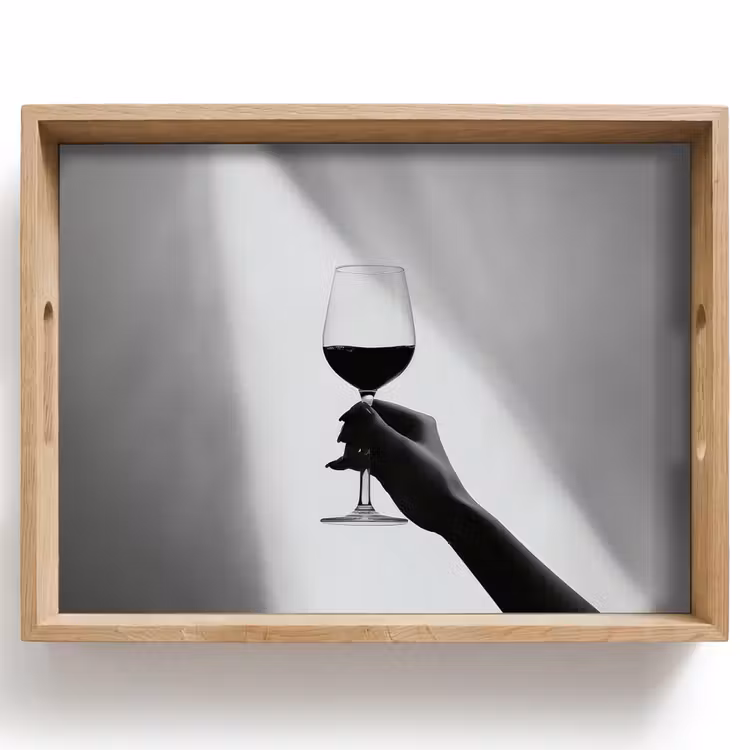 Plateau - Léger - Vin - Rouge - Verre — 1