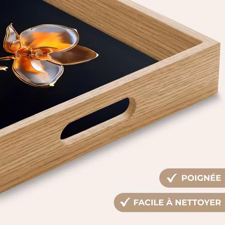 Plateau - Fleur - Orchidée - Orange — 5