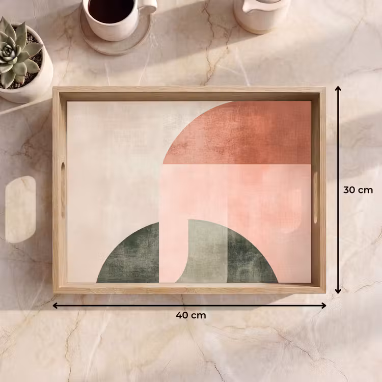 Plateau - Cercle - Abstrait - Rose — 9