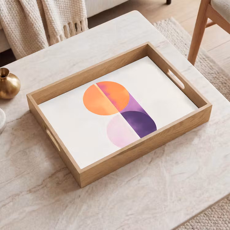 Plateau - Cercles - Abstrait - Violet — 2