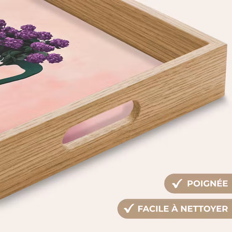 Plateau - Chaise - Vase - Fleurs - Bloqué — 5