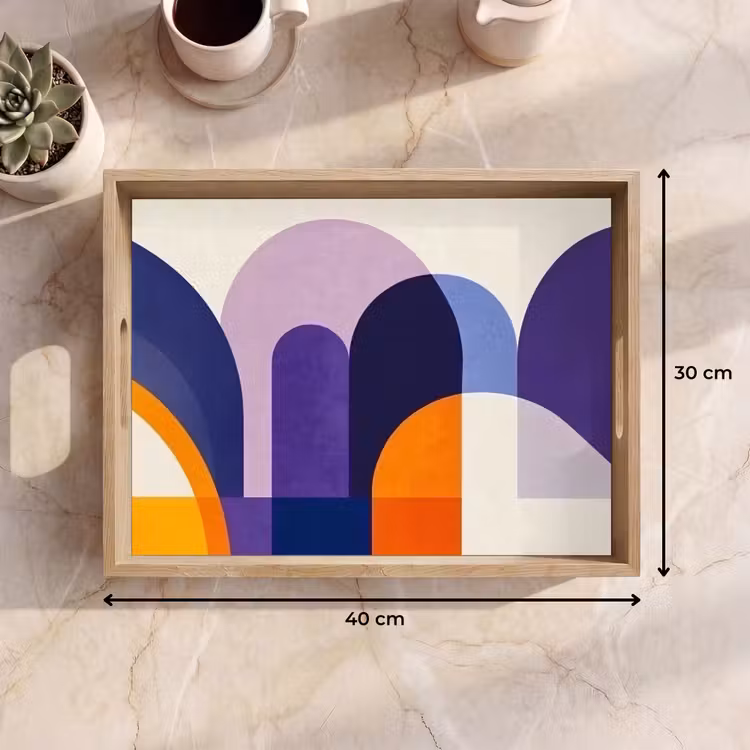 Plateau - Formes - Abstrait - Graphique - Orange — 9