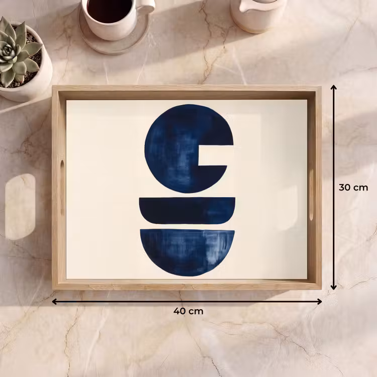 Plateau - Formes - Bleu - Abstrait — 9