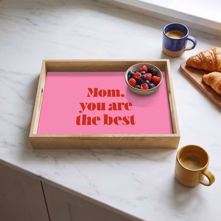 Plateau - Mère - Message - Rose — 4