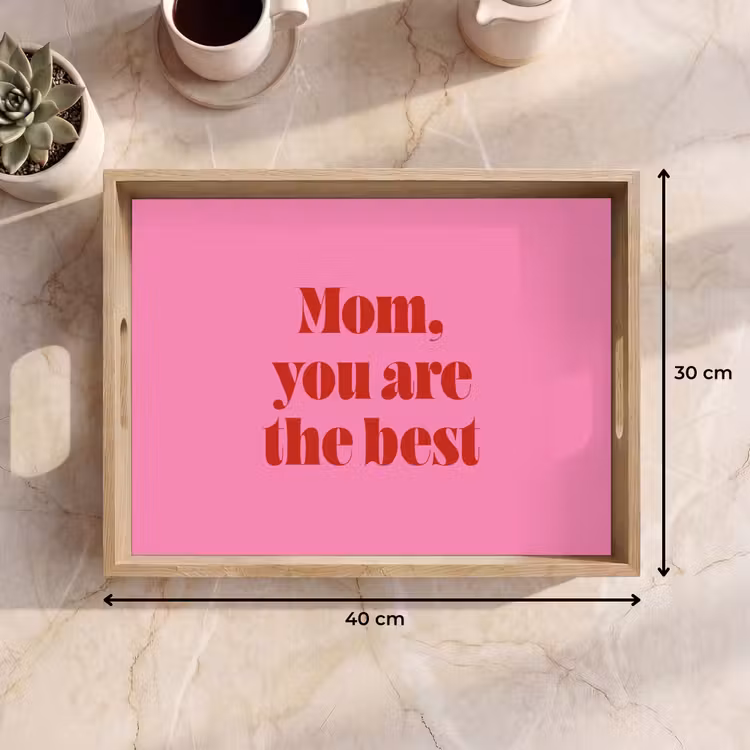 Plateau - Mère - Message - Rose — 9