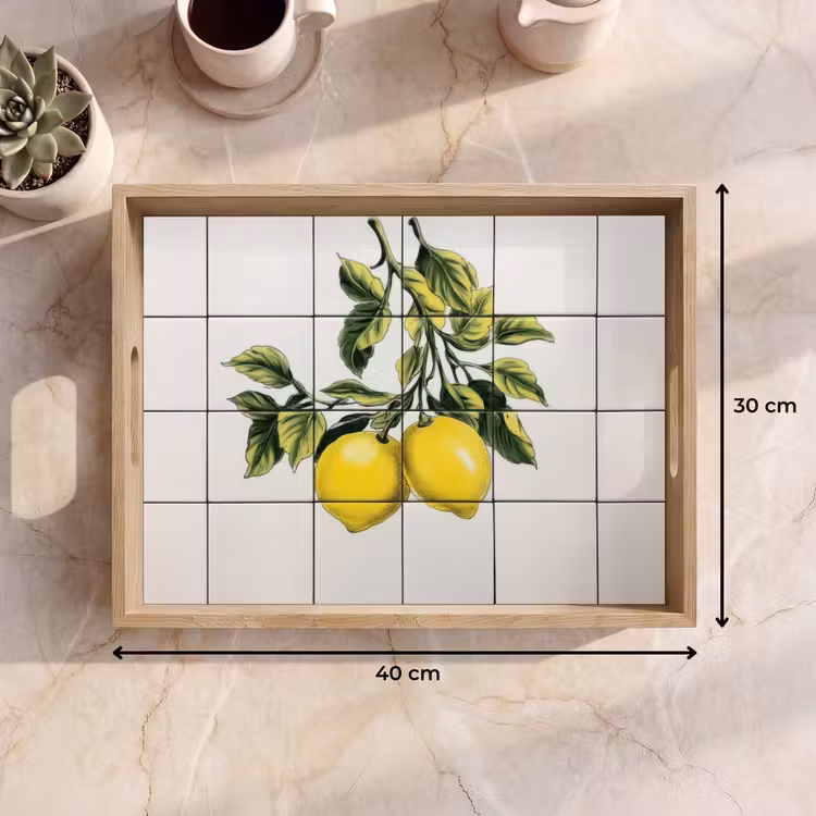 Plateau - Citron - Décoration - Branches — 9