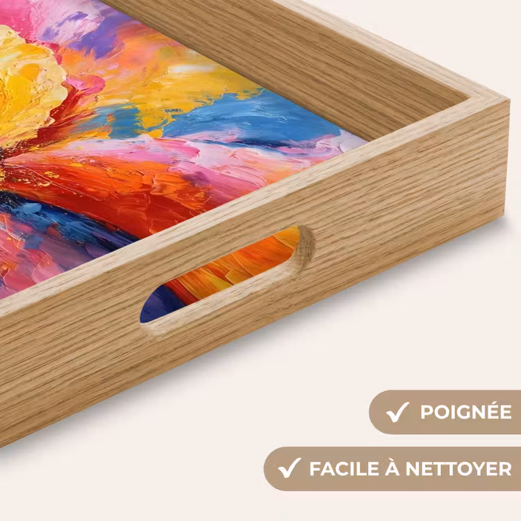 Plateau - Explosion de fleurs - Multicolore - Moving — 5