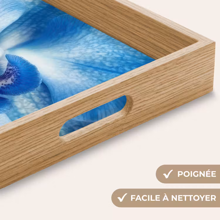 Plateau - Bleu - Orchidée - Élégante — 5