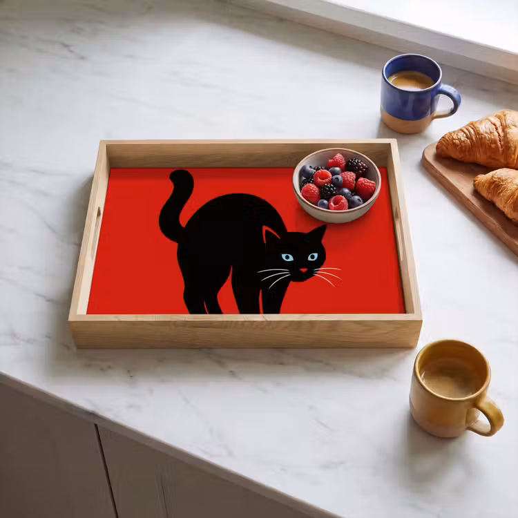 Plateau - Chat - Noir - Queue — 4