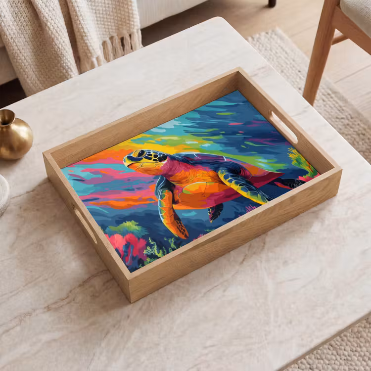 Plateau - Corail - Tortue - Abstrait - Eau — 2