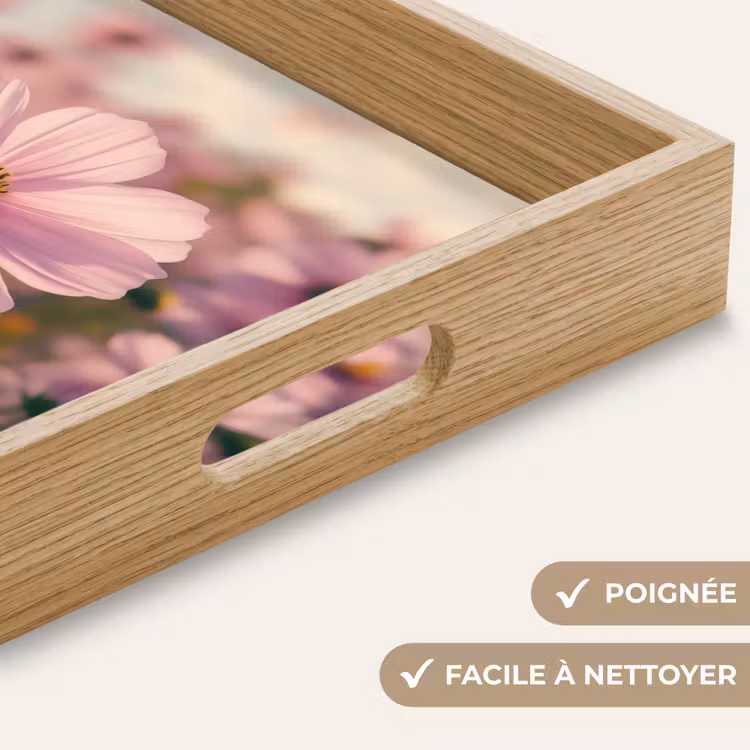 Plateau - Fleurs - violet - flou — 5