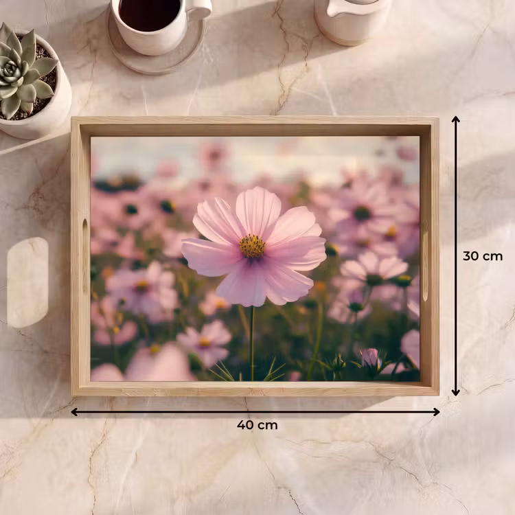 Plateau - Fleurs - violet - flou — 9