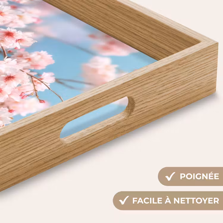 Plateau - Branches - Fleurs - Rose — 5