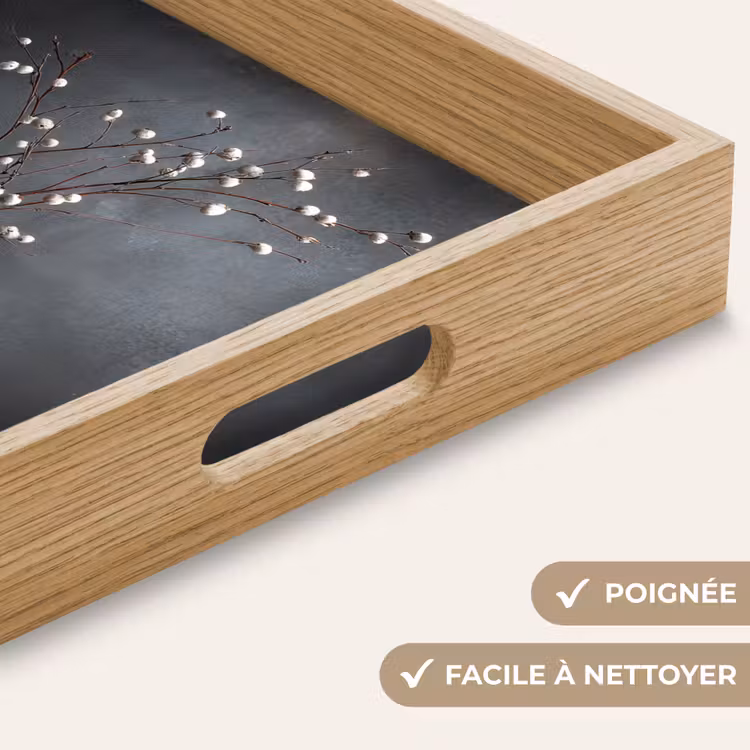 Plateau - Branches - Vase - Sphères - Blanc — 5