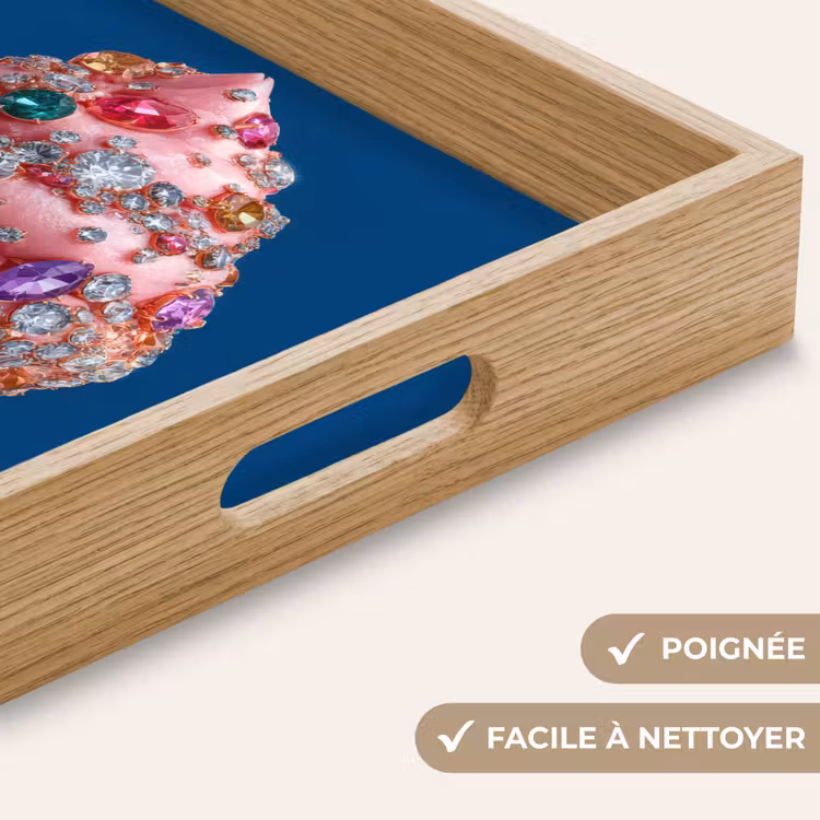 Plateau - Cornet de glace - Strass - Bleu — 5