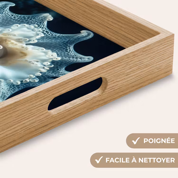 Plateau - Créature marine - Blanc - Vagues - Eau — 5