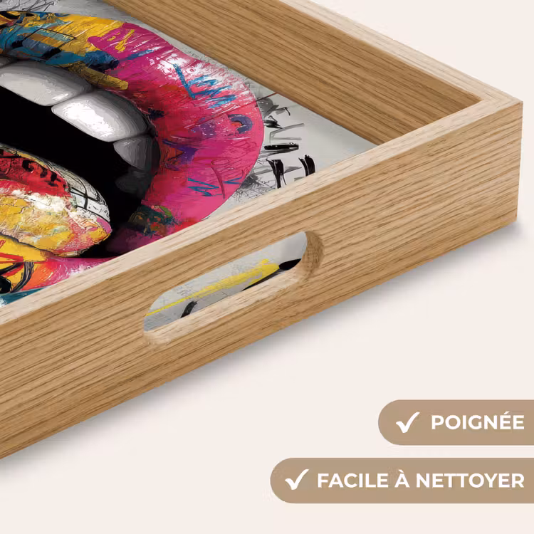 Plateau - Lèvres - Graffiti - Expressif — 5