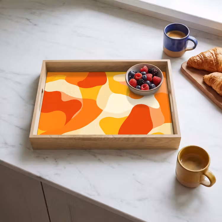 Plateau - Abstrait - Formes - Orange — 4