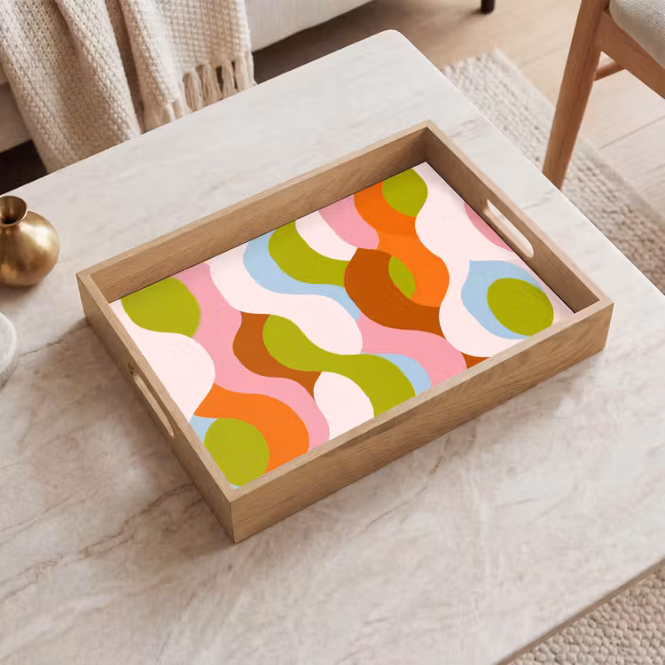 Plateau - Abstrait - Formes - Rose — 2